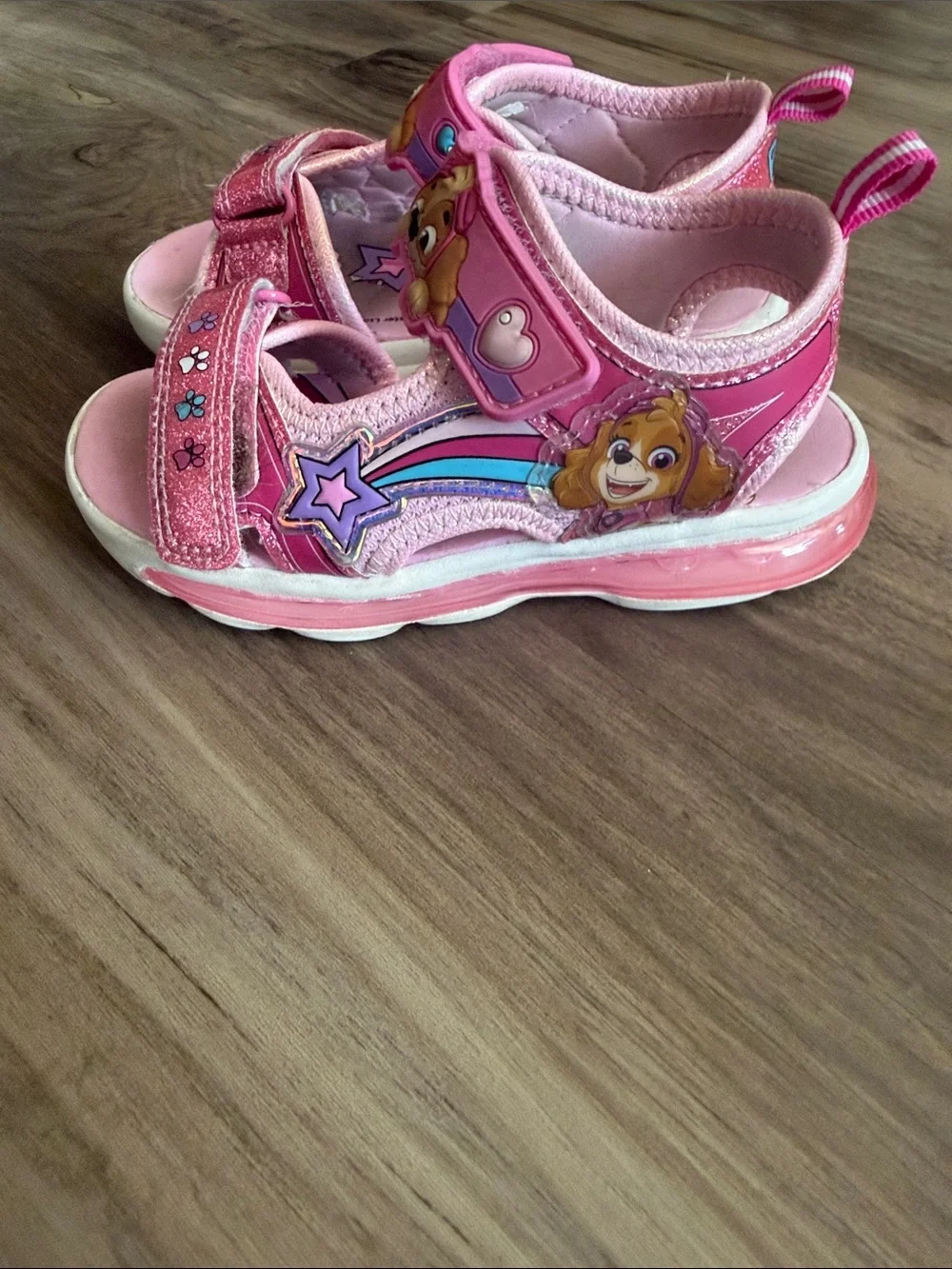 Paw Patrol Pink Glitter Skye Kids' Sandals